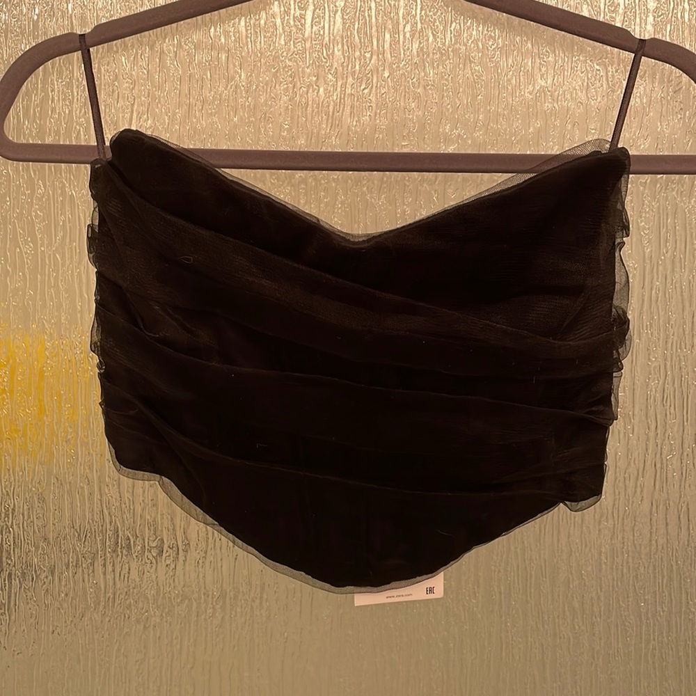 Zara tulle corset top